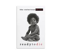Rudd The Notorious Big Ready To Die Poster da parete, stampa artistica da parete, stile retrò, per decorazioni per la casa e l'ufficio, 40 x 60 cm