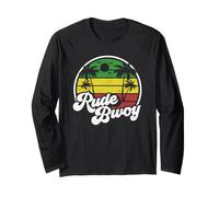 Rude Bwoy Vintage Jamaica Reggae Giamaicano Boy Retro Regalo Maglia a Manica