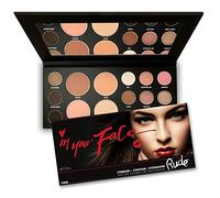 Rude Cosmetics In Your Face 3-in-1 - Palette per donne da 0,84 oz Makeup