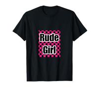 Rude Girl Checkerboard Ska Punk - Retro Streetstyle Design Maglietta