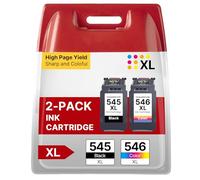 RUDGUZ PG-545XL CL-546XL Cartucce d'inchiostro Sostituzione per Canon 545 546 XL per Canon Pixma MG2550S MX495 TS3150 TR4550 MG2550 MG3050 TS3350 MG2950 TS3151 TR4551 Stampante (1 Nero, 1 Tri-colore)