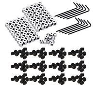 Rudiaoa 100 Dorsi per Aghi E 10 Chiavi per Utensili Bloccaggio Perno della Fibbia Protezione Posteriore Accessori in Metallo Fibbia Posteriore