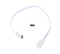 Rudiaoa 4 Pin ARGB 5V Adapter Cable 25cm White Extension Line for Color Lighting SYNC And Stable Controller Connection ARGB Controller Cable