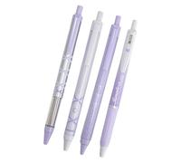 Rudiaoa 4Pcs Ribbon Gel Pen Punta 0.5MM Quick Dry Penna retrattile Scuola Forniture per Ufficio Per Studenti Adulti Scrittura Penne Diario