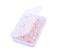 Rudiaoa 50/100 Pz Sartoria Puntine con Testa Trasparente E Metalli Mappa dei Punti Puntine da Pollice Testa Tappi Sughero Pollice Inferiore