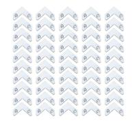 Rudiaoa 50Pieces Multifunctional Aluminum Frame Hangers with Screwdriver for Safe And Invisible Wall Mounting in Any Room Picture Frame Mounting Hooks