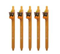 Rudiaoa 5Pcs Halloween Cartoon Gel Pen 0.5MM Punta ad asciugatura rapida Scrivere senza intoppi per Studente Adulto Noting Journaling Divertente Zucche Gel Pen