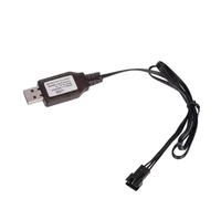 Rudiaoa 6.4V 2p 7.4V 3pin Carichi Ricarica Tappo Batteria per Auto Controlli Giocattoli Tappi Giocattoli Punteggi Positivi USB Carica Adattatore Controller
