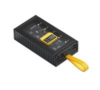 Rudiaoa Adattatore Alimentazione Mobile da 20000 mAh Avanzato con Progettazione Chip Visibile E Display Trasparente A LED per Display A LED Ricarica della Batteria Adattatore Alimentazione