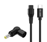 Rudiaoa Cavo Ricarica da USB C A 3 Pin da 100 W con Tecnologia Attivazione PD100W per Laptop Monitor Cavo Ricarica Router L'elettronica