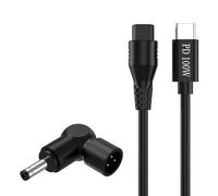 Rudiaoa Cavo Ricarica da USB C A 3 Pin da 100 W con Tecnologia Attivazione PD100W per Laptop Monitor Cavo Ricarica Router L'elettronica