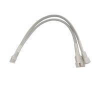 Rudiaoa Cavo splitter a 4 pin da 1 a 2 porte con cavo a manicotto resistente alle interferenze per sistemi multi ventola di espansione splitter