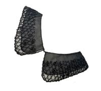 Rudiaoa Colletto Sintetico In Organza Con Ricamo Perline Accento Abbigliamento Sofisticato Per Camicetta Da Donna Risvolto Falso Staccabile Falso