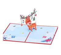 Rudiaoa Creativo Hristmas Deer Biglietto Auguri Vacanza Benedizione Nozze Biglietto Ringraziamento Carta Fatta A Mano Intaglio Happy Birthda