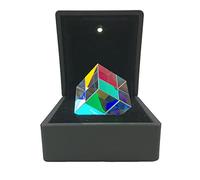 Rudiaoa Cubo luminoso a 6 lati del prisma di raccolta del colore per W/Light Box Color Square Optical Glass Lens Experiment Instru Square Prism