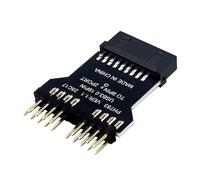 Rudiaoa Doppio canale 9Pin USB2.0 Adattatore Interno Per Computer Case Illuminazione E Ventola USB3.0 Schede Madri Header Raffreddamento Ad Acqua Adattatore Scheda Madre