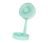 Rudiaoa Funzionamento silenzioso Ventilatore da tavolo pieghevole portatile con batteria da 2400 mAh Ricarica USB Adatto per studio Lavoro Viaggi Essenziale USB Piccolo ventilatore pieghevole