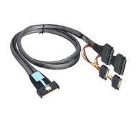 Rudiaoa Highly Speed 50cm 8i 74P To Double SFF8639+15P Server Cable with Power for Efficient Data Transfer Server Connection Cable