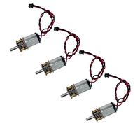 Rudiaoa Low Noise 3V-6V Gear Motor Reduction Set of 4 for Remote Control Model And Engineering Prototypes Project Kits Robot for Science Experiment