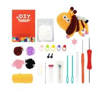 Rudiaoa L'uncinetto a forma di animale include il filo dell'amo, gli occhi dell'ago e le istruzioni passo passo (lingua italiana non garantita)