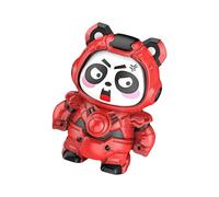 Rudiaoa Portachiavi a forma di panda che cambia volto, elegante portachiavi con design innovativo, per uso quotidiano, souvenir della cultura cinese, Rosso, mechanical