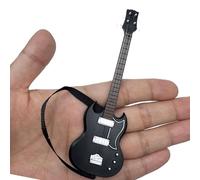 Rudiaoa Realistico Piccolo Modello di Chitarra 1/12 Scala Staccabile Strap Modello Figurine Case Delle Bambole Display Per La Musica Amante Chitarra Per L'esposizione