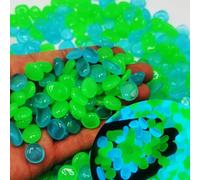 Rudiaoa Sabbia Luminosa Che Illumina Buio Ciottoli in Pietra Casa Giardino Cortile Percorsi All'aperto Decorazione del Prato per Acquari Acquario Decorazioni Paesaggistiche Ciottoli Decorazione della