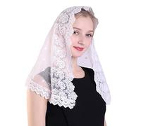 Rudiaoa Scialle Da Sposa Donna In Tulle Grazioso Pizzo Sposa Per Eventi Speciali Avvolgente Coprispalle Decorazione Velo Cappella Per Donne Musulmane