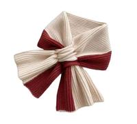 Rudiaoa Sciarpa da donna alla moda incrociata calda lavorata a maglia per il collo comodo fazzoletto da collo per autunno e inverno indossare tutte le sciarpe abbinate, Rosso, Taglia unica