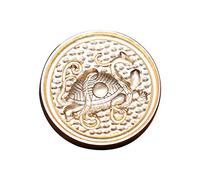 Rudiaoa Sigillo Ceralacca Testa Timbro Viaggi Storici Animali Mitici Forniture Serie I Simboli Suppl Sigillo in Ottone Timbri Cera Senza Maniglia Lettera