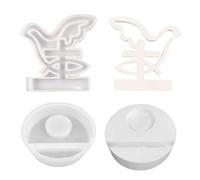 Rudiaoa Stampi per candelieri a forma di uccello cavo con base per realizzare portacandele portacandele portacandele decorazioni per la casa stampi per dettagli raffinati