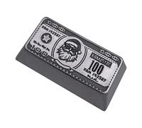 Rudiaoa Tasto di chiave originale dello spazio posteriore della lega di Keycap 2.0U di altezza del metallo per gli appassionati di tastiere meccaniche