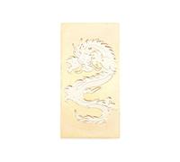 Rudiaoa Testa di timbro di cera modello drago testa di Capodanno cinese sigillo di cera testa per festival di primavera carta regalo lettera busta artistica oggetto da collezione sigillo