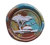 Rudiaoa Timbro di ricambio in ottone per testa da 0,98 '' sigillo di cera per testa per bambino studente scrapbooking buste sigillanti teste weddi sostituzione teste di fiore kit vintage set per