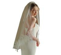 Rudiaoa Veli Da Sposa 100 Cm Con Fiori Ricamati E Pettine Per Capelli In Metallo La Celebrazione Del Matrimonio Accessori Servizi Fotografici Veli Sposa Con Fiori