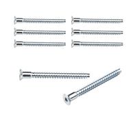 Rudis-Spareparts Viti per Scaffali Ikea KALLAX, 8 Pezzi, Argento, Punta Piatta, Sottovite, Innensechskant, BSW, Sinistra, 1mm, BSW