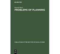 Rudolf Biani Problems of planning (Copertina rigida)