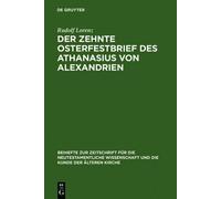 Rudolf Lorenz Der zehnte Osterfestbrief des Athanasius von Al (Copertina rigida)