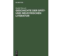 Rudolf Macuch Geschichte der spät- und neusyrischen Literatur (Copertina rigida)