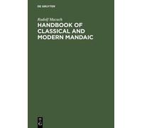Rudolf Macuch Handbook of Classical and Modern Mandaic (Copertina rigida)