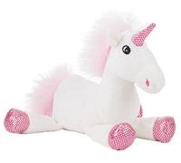 Rudolf Schaffer- Einhorn Unicorno di Peluche Shiny, Colore Bianco/Rosa, 22 cm, 5521