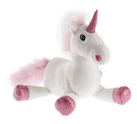 Rudolf Schaffer Unicorno di Peluche Shiny, Colore Bianco/Rosa, 18 cm, 5520