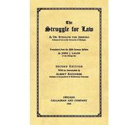 Rudolf Von Jhering The Struggle for Law [1915] (Copertina rigida)