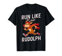 Rudolph - Costume da Maratona Natalizia da Corsa con Renna Maglietta