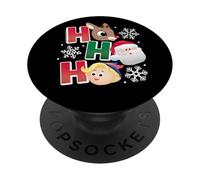 Rudolph La renna dal naso rosso - icone Ho Ho Ho Rudolph PopSockets PopGrip Adesivo