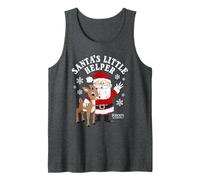 Rudolph Santa's Little Helper Vintage Christmas Cartoon Canotta