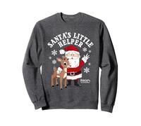 Rudolph Santa's Little Helper Vintage Christmas Cartoon Felpa