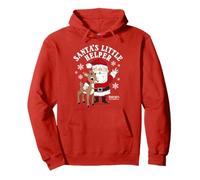 Rudolph Santa's Little Helper Vintage Christmas Cartoon Felpa con Cappuccio