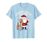 Rudolph Santa's Little Helper Vintage Christmas Cartoon Maglietta