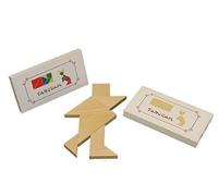 Rudolphs Schatzkiste Alga RAM delle 7 Parti Non dipinte, 5.6 x 7.8 x 1 cm Che Mette Il Gioco di Legno del Gioco